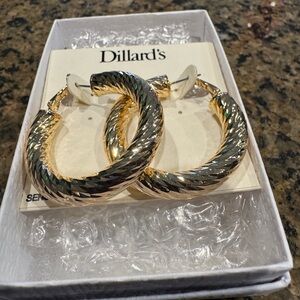 Gold Hoop Earrings (New)